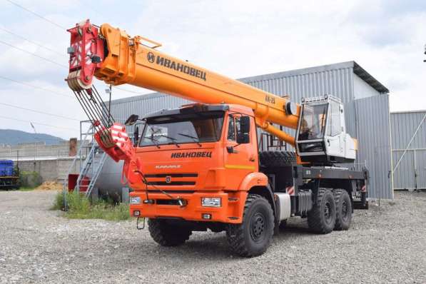 Аренда автокрана Ивановец КС-45717К-ЗР, 25 тонн