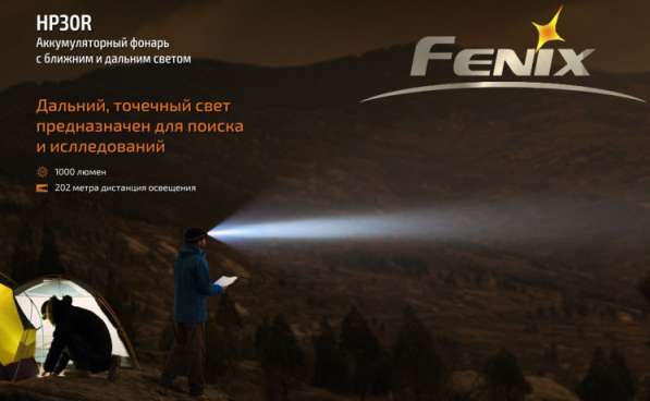 Fenix Налобный аккумуляторный фонарь Fenix HP30R в Москве фото 4