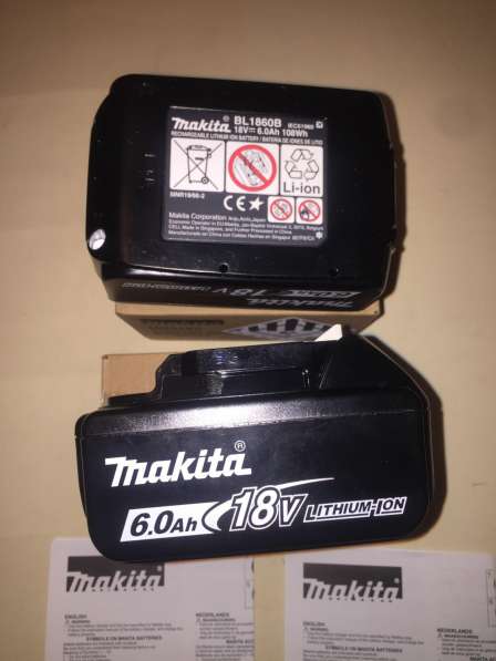 Аккумулятор Макита 18V 6A/h BL1860B LI-ion в Москве фото 4