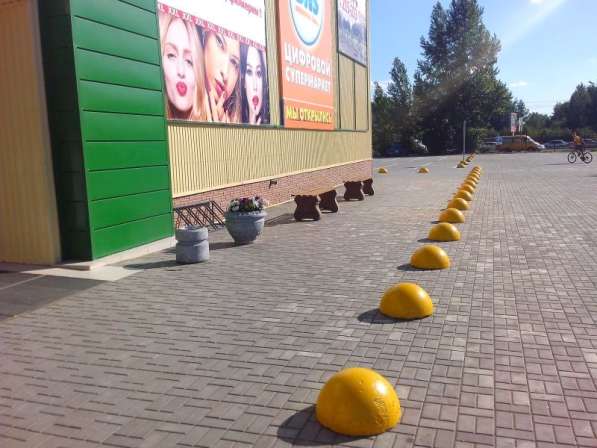 Полусфера бетонная-ограничитель парковочный в Новосибирске фото 12