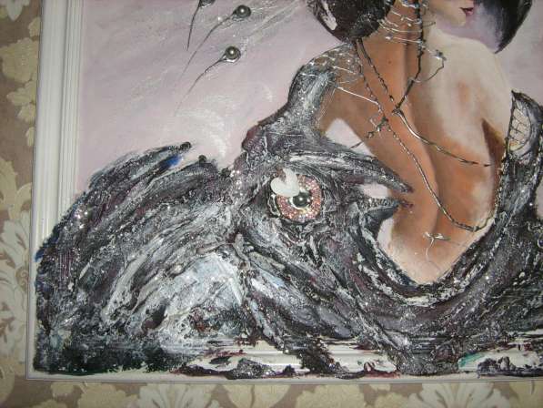 Интерьерная картина Царевна-лебедь (живопись акрил) в Москве