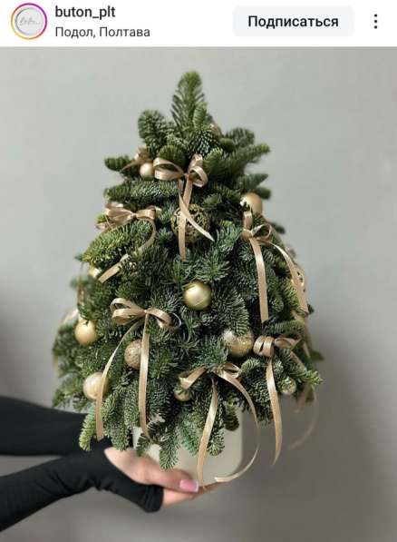 Новогодние композиции из нобилиса в Москве фото 9