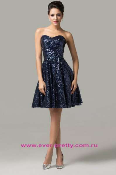 Голубое платье с кристаллами M/10 "Ever-Pretty" Артикул: HE09983BL в Рязани фото 3