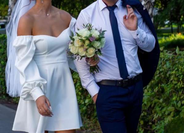 Свадебное платье 44 р в Новосибирске фото 37