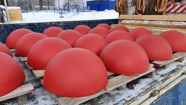 Полусфера бетонная-парковочный ограничитель.490х230 мм в Новосибирске фото 3