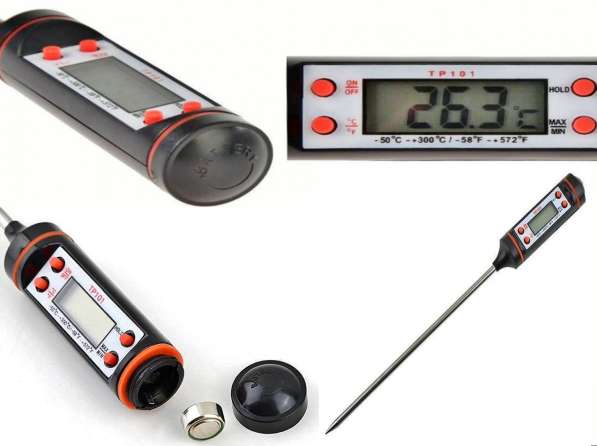 Цифровой кухонный барбекю термометр зонд в Брянске фото 3
