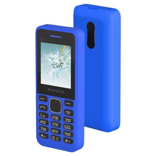 Телефон мобильный MAXVI C20 BLUE Без ЗУ