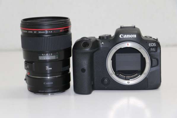 Canon EOS R6 20.1MP Mirrorless Camera - Black W/ 35MM 1:1.4 в 