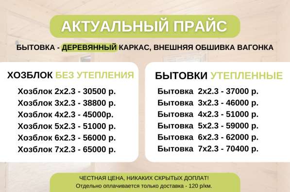 Бытовки и хозблоки в Москве