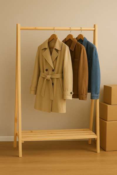 Напольная вешалка из дерева | ручная работа |