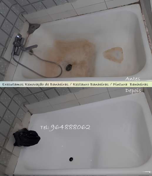 Pintura de Banheiras, Renovação Banheiras, Restauro banheira в 