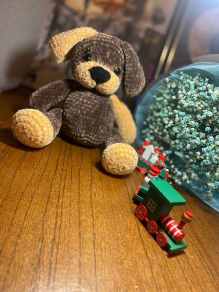 Вязаная игрушка Собака