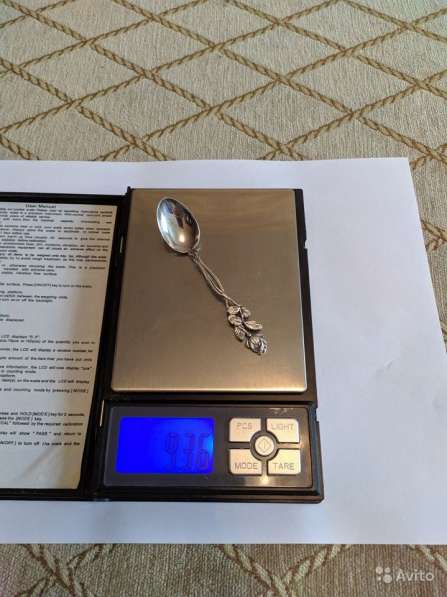 Кофейная ложка, серебро 875 проба, вес 9.36 грамм в Москве