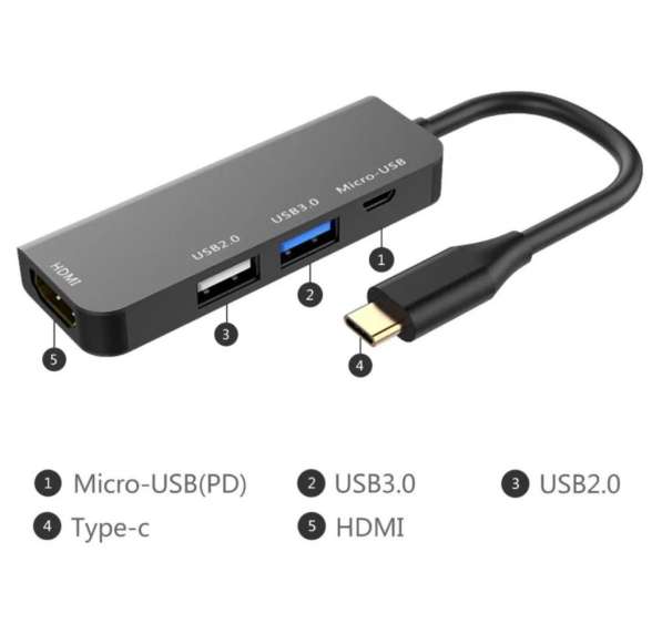 Продаю переходник Type-C на HDMI/USB 3.0 в 