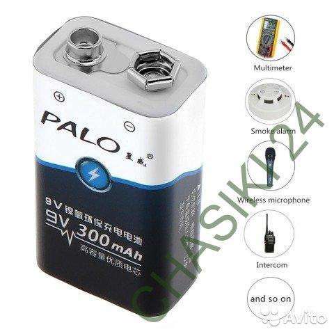 НОВЫЕ АККУМУЛЯТОРЫ КРОНА 9 ВОЛЬТ НА 1800 ЗАРЯДОК