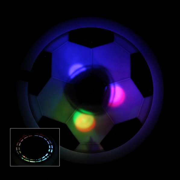 Футбольный мяч для игры в доме Hover ball с подсветкой Fuss в фото 6