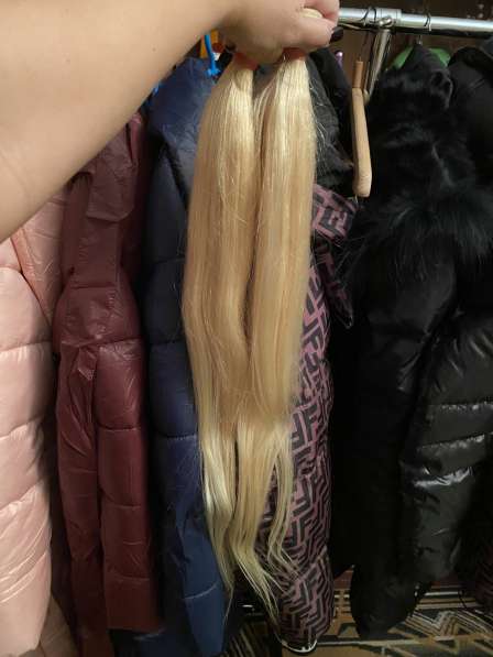 Human blond hair 76cm 185gr в Москве фото 6