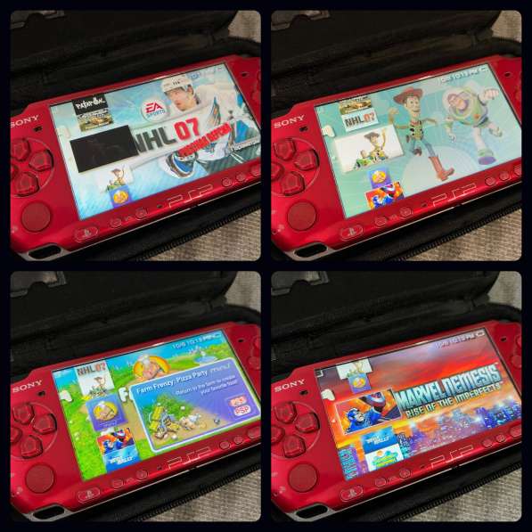 Sony PSP 3008 лимитированная красная, 40 + игр