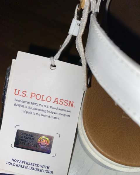 Новые белые кожаные босоножки “U. S. Polo Assn” в Москве фото 3