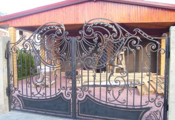 Ворота кованые в Краснодаре фото 3