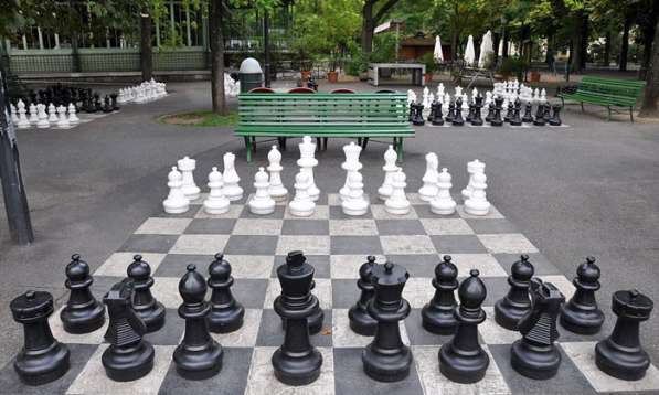 Шахматы парковые (напольные, уличные, гигантские) в фото 3