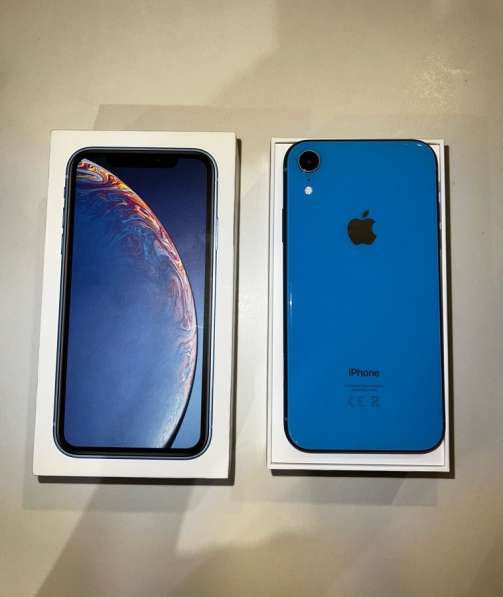 Телефон iPhone XR, голубой/blue, 128GB
