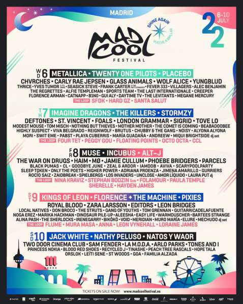 ENTRADAS PARA EL MAD COOL FESTIVAL 2022