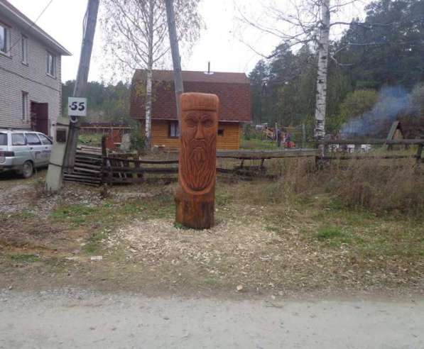 Фигура Бога из дерева в Челябинске фото 6