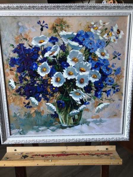 Ромашки картина маслом в Ростове-на-Дону