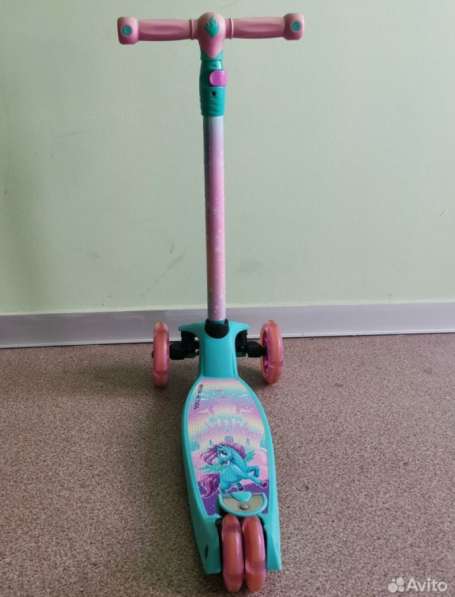 Самокат трехколесный со светящимися колесами в Москве фото 8