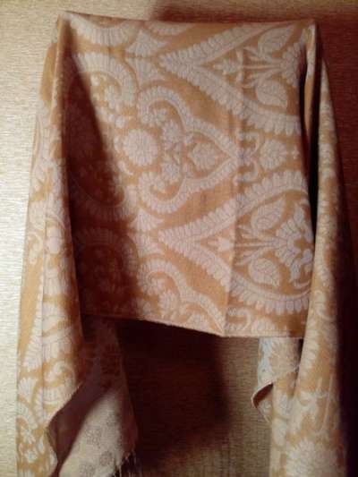 шарф-палантин двухсторонний, коричневый в Санкт-Петербурге фото 6