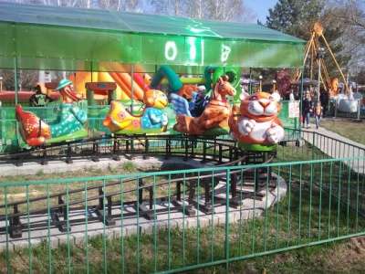 Детская железная дорога "Зверушки в Барнауле