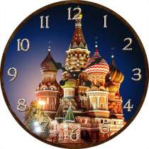 Часы с храмом, в Москве