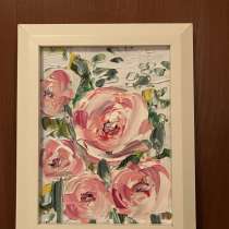 Картина маслом ЦВЕТЫ, в Москве