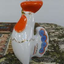 Фарфоровая статуэтка Солонка Перечница Петушок СССР, в Москве