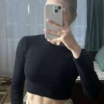 Укороченный лонгслив женский, размер XS, в Ставрополе