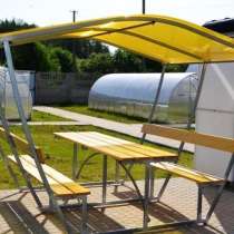 Беседки с лавочками и столиком, в Совхозе имени Ленина