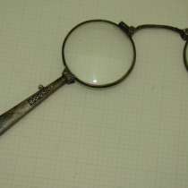 Лорнет складной серебряный старинный (Q922), в Москве