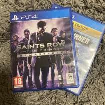 2 Игры на Плейстейшн 4 SNOW RAUNNER и SAINS ROW, в Москве