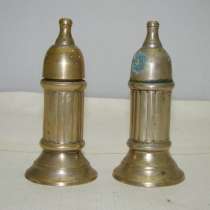 Солонка и перечница старинные (P461), в Москве