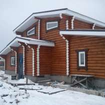 Сборка срубов, профилированный брус, в Полевской
