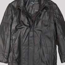 Кожаный пуховик Guy Laroche новый из натуральной кожи 50-54, в Санкт-Петербурге