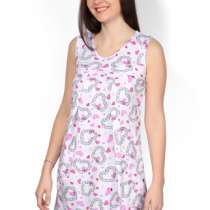 Ночная сорочка сердечки розовые для беременных и кормящих, в г.Витебск