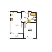 Продам 1-комнатную квартиру с европланировкой!, в Пензе