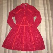 Дизайнерское кружевное красное платье, в Обнинске