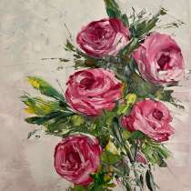 Картина маслом. РОЗЫ, в Москве