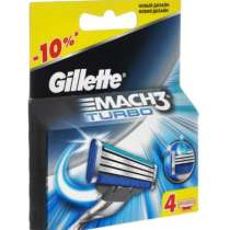 Кассеты Gillette Mach3 Turbo 4шт, в Хабаровске