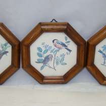 Плакетки Птички 3 шт. (Q827), в Москве