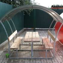 Новые садовые беседки со столиком и лавкой, в Кировске