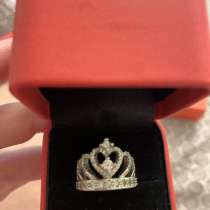 Кольцо корона серебряное, в Москве